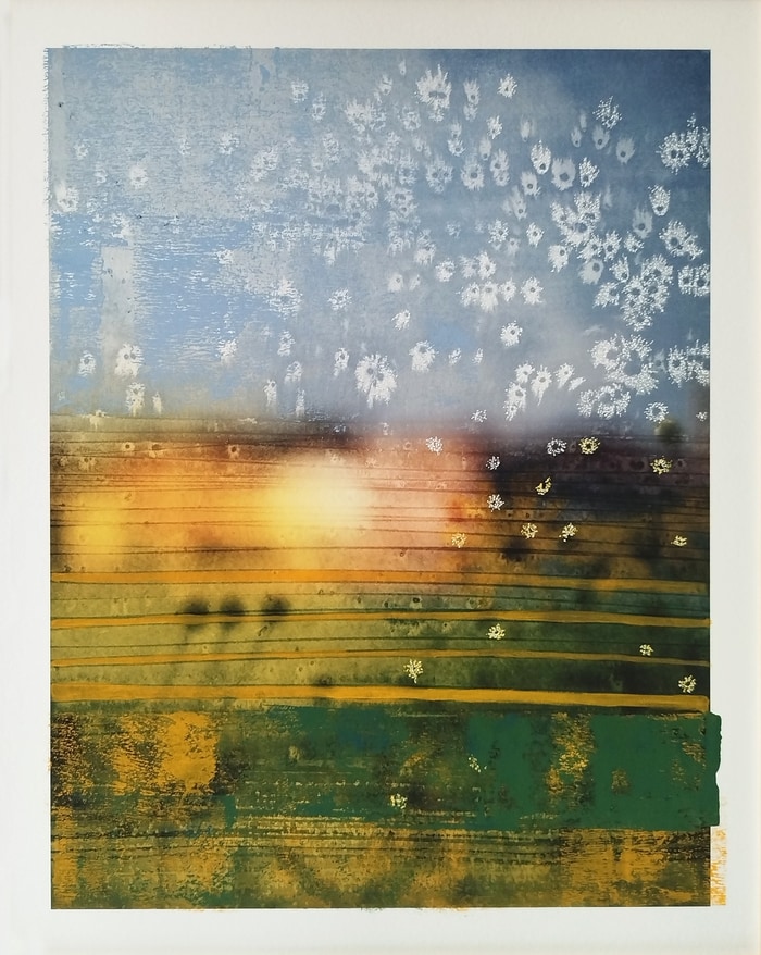 Tosca - Painting on print by Jérôme Pergolesi