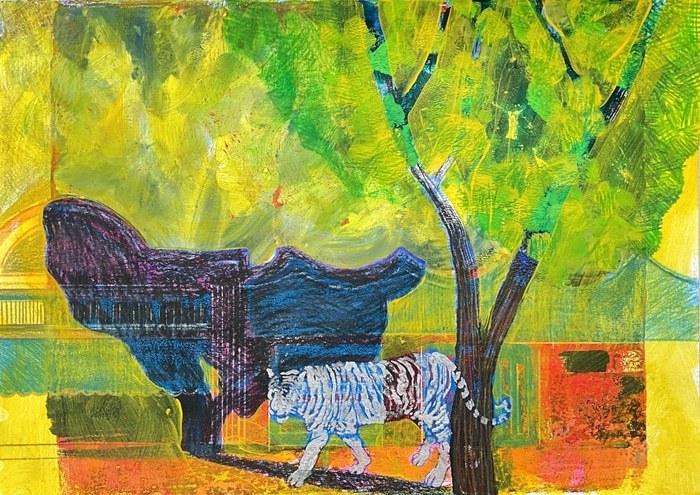 High Street Silver Tiger Hunting 3 by Renata Fernandez