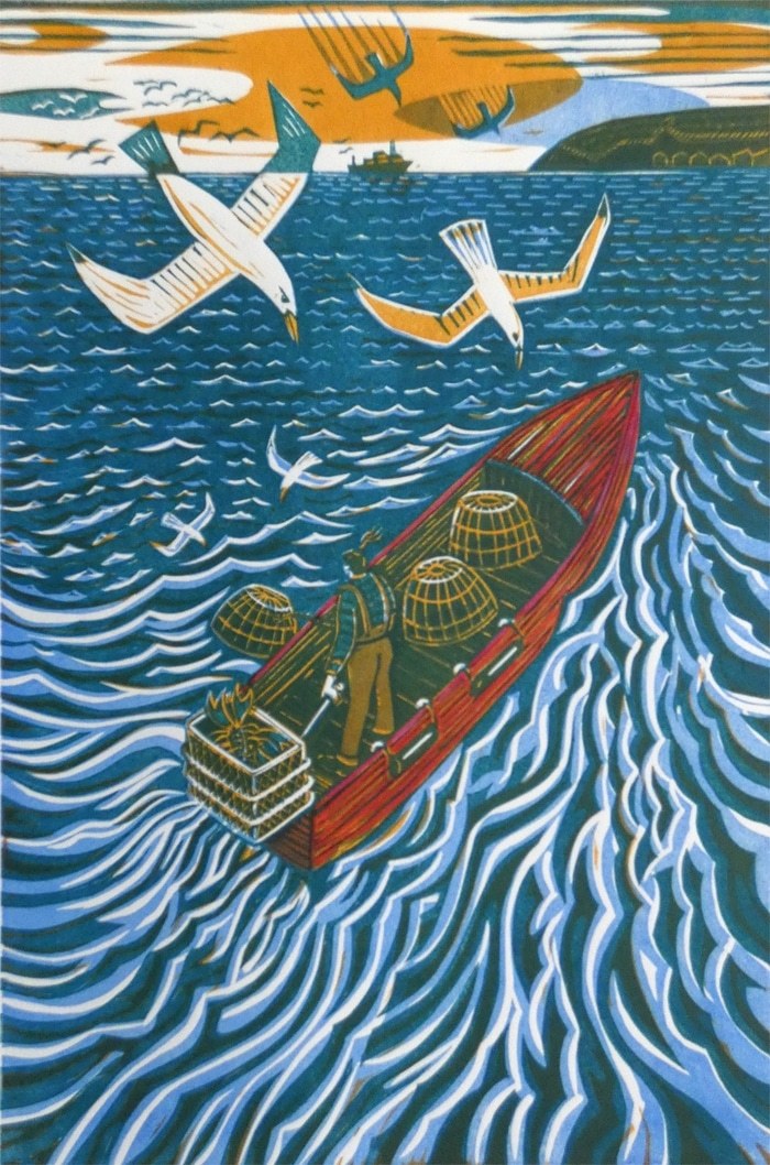 The Fisherwoman (the red boat) by Kit Boyd