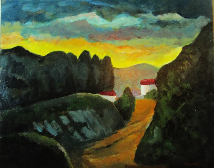 Crépuscule Embrasé. by Michel de Gouttes