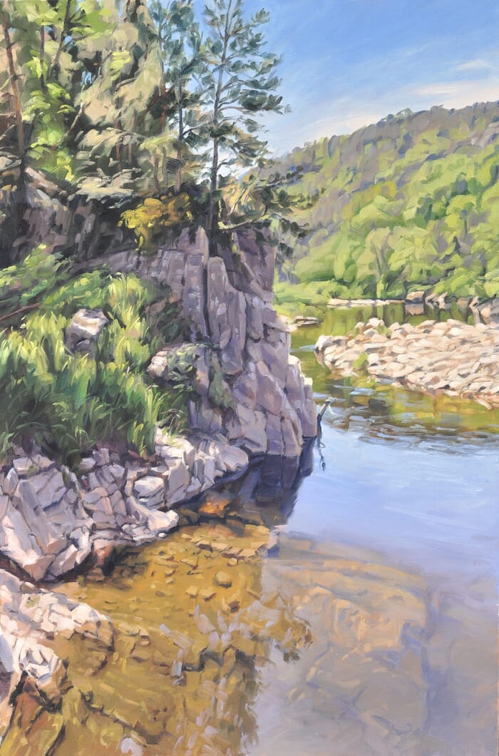 Rocks by the Loire par Anne Baudequin