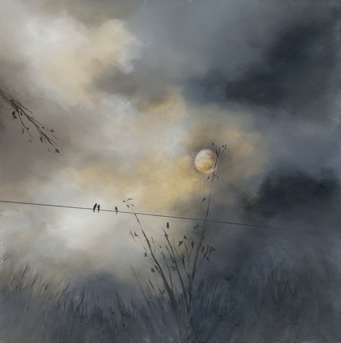 3 Hearts on a wire by Alison Johnson