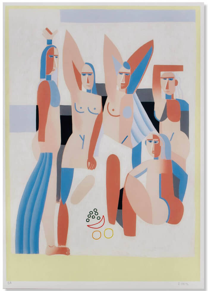 Print - Les Demoiselles d'Avignon bis by Robin Obitz