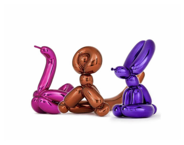 Balloon Animals, Set II in matching edition numbers by Jeff Koons