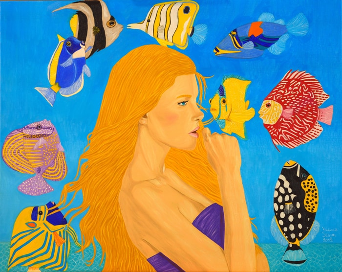 A mermaid in La Jolla par Victoria Stagni