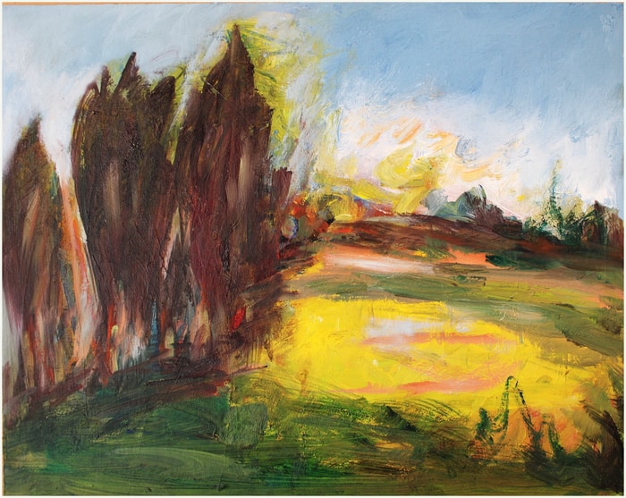 Les cyprés par Victorine Follana