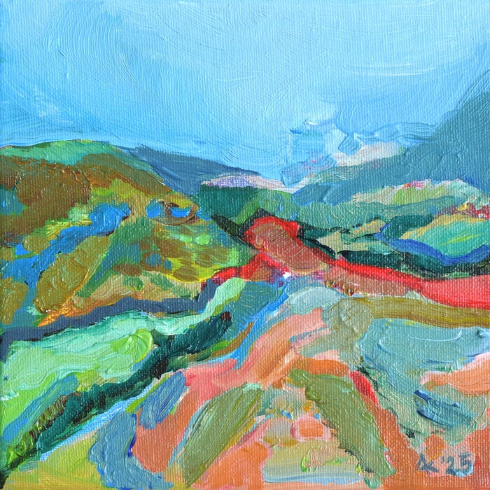 Foggy Mountains by Asta Kulikauskaite Krivickiene