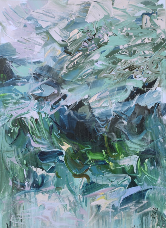 Movement in Blue by Mila Weis