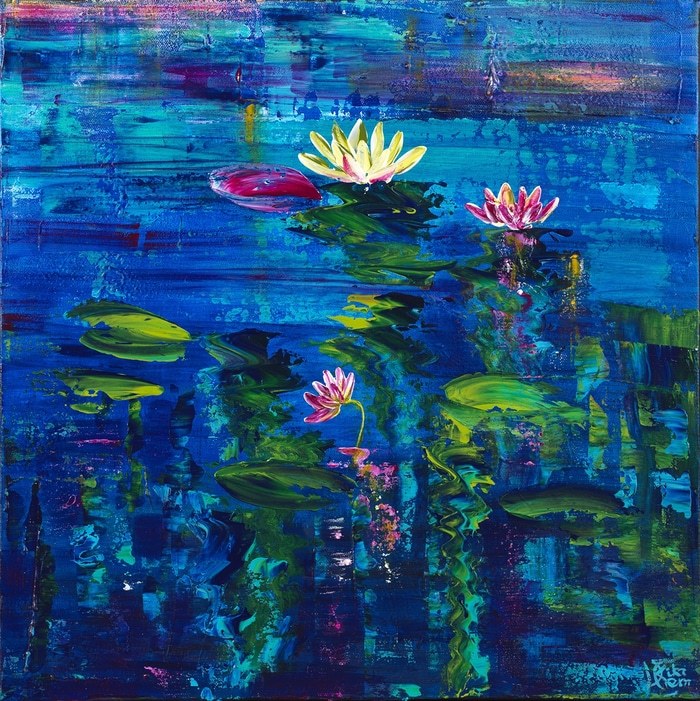 Nymphéas 195 by Joelle Kem Lika