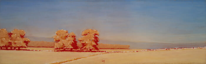 Arbres vers Courances by François Cusson