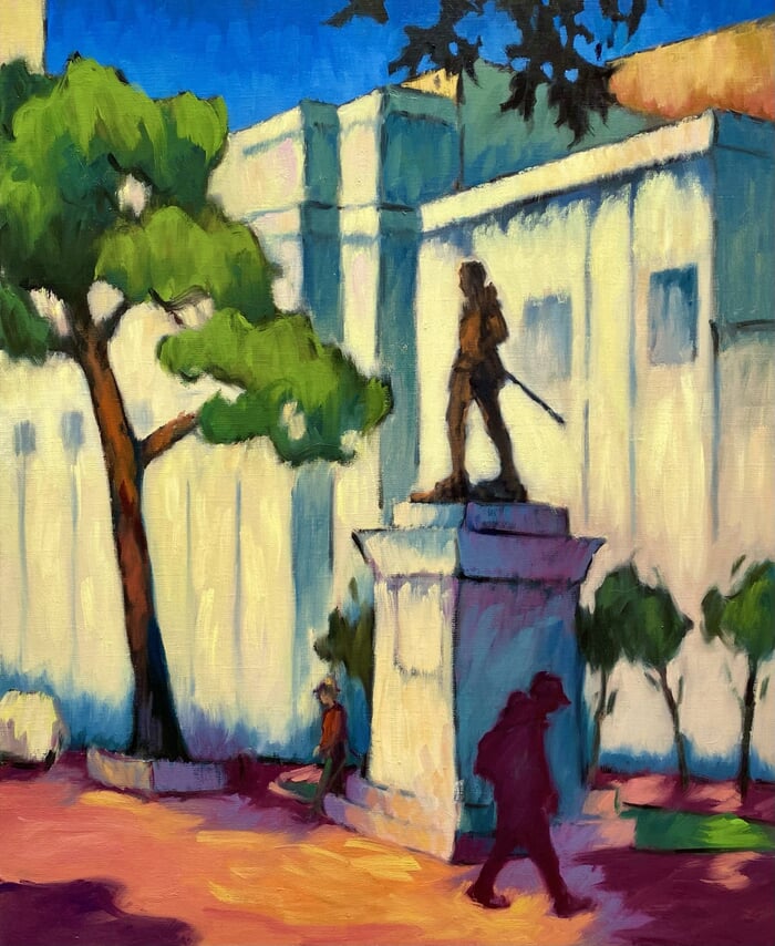 Place de l’université, à Valladolid par Barbara Petit Lisy