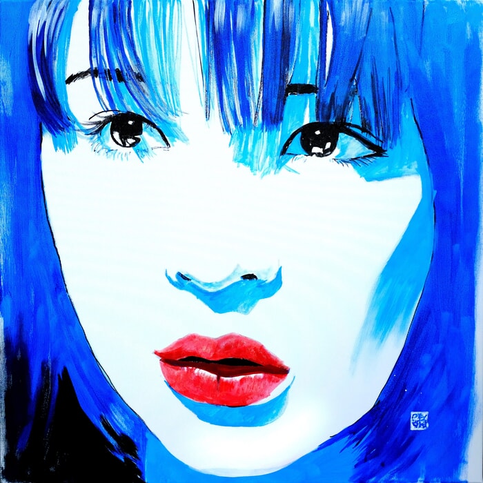 Noriko in blue by Péchane