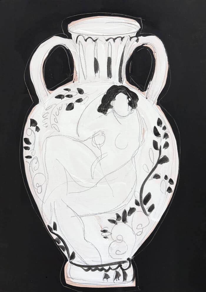 Greek Vase VII by Heidi Lanino