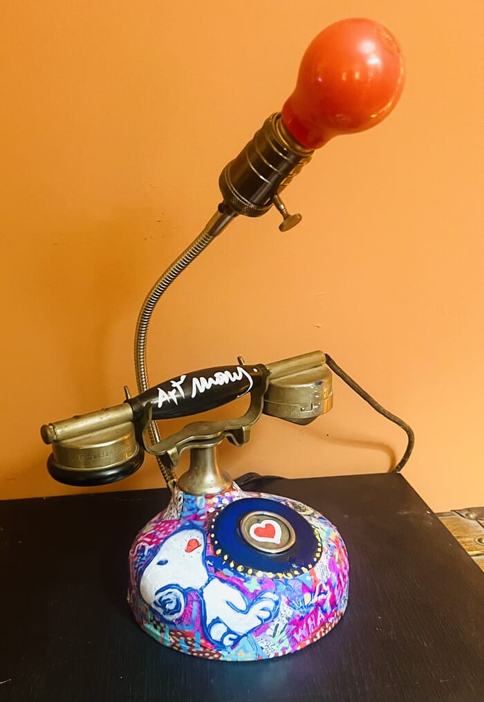 Lampe téléphone pop art by ART'MONY