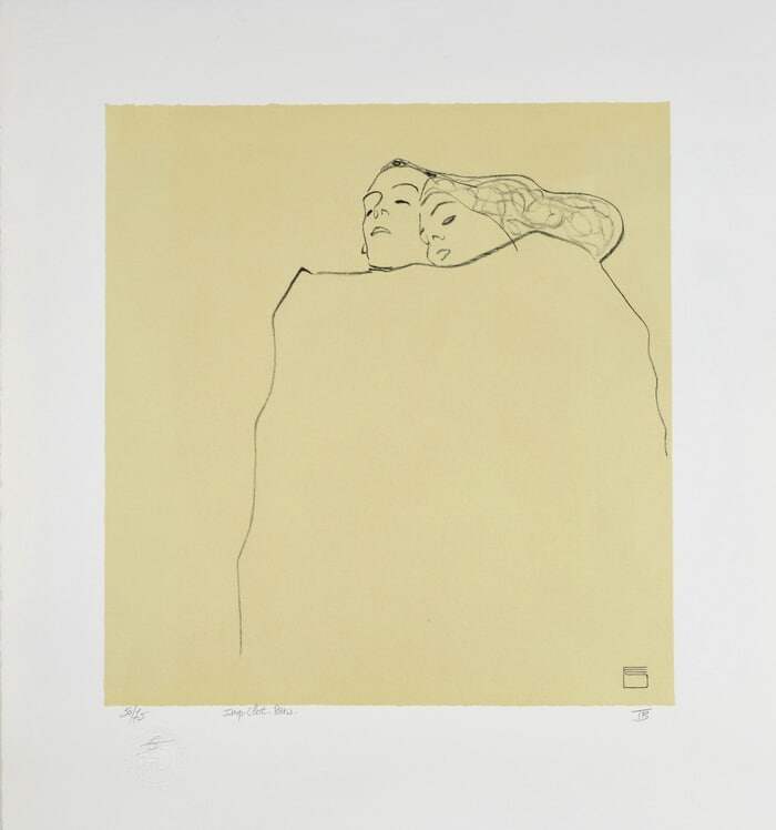 Couple Endormi, 1909 | Sleeping Couple, 1909 von Egon Schiele