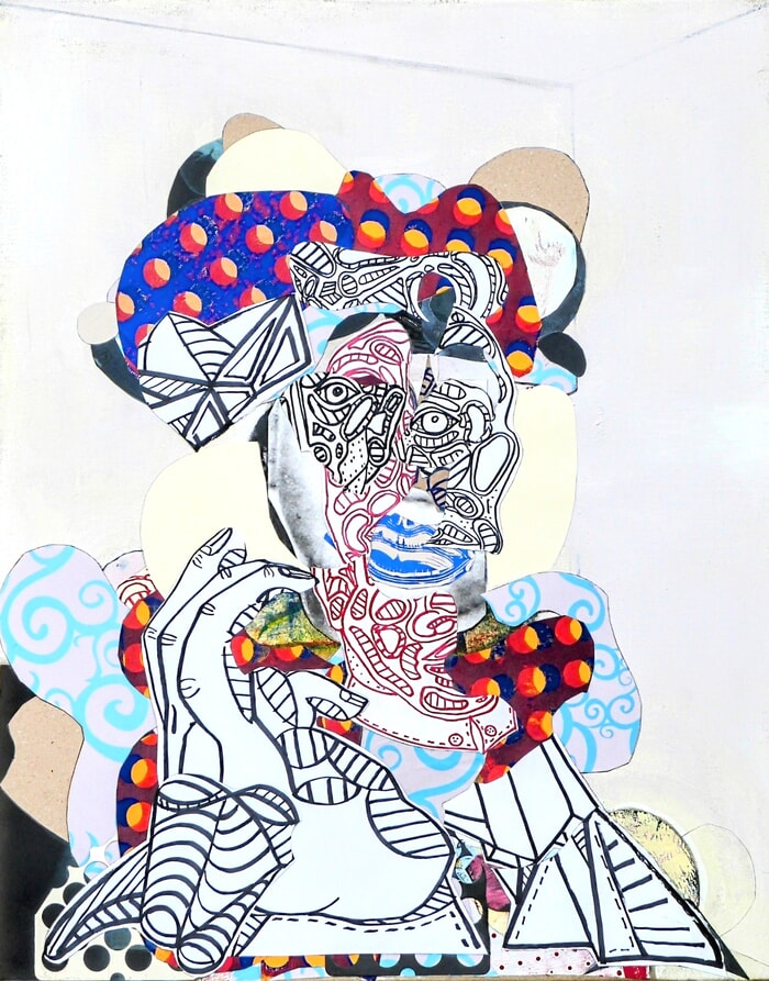 Woman with blue lips von Pascal Marlin