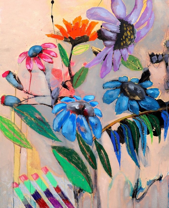 A garden built from broken days by Poovi Art