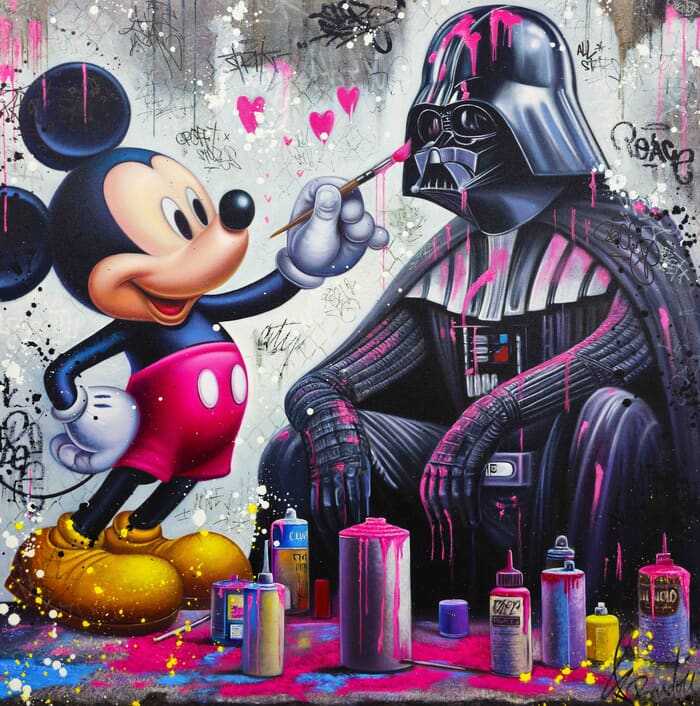 Dark Vador Vs Mickey Mouse par Vincent Bardou