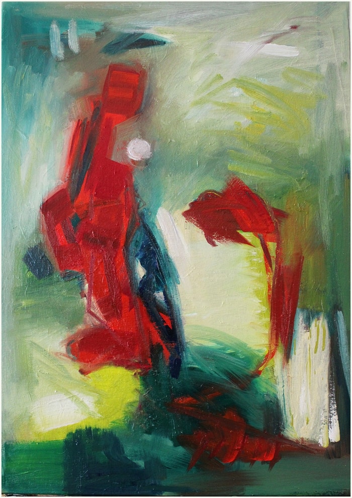 Eclats de rouge dans la brume par Victorine Follana