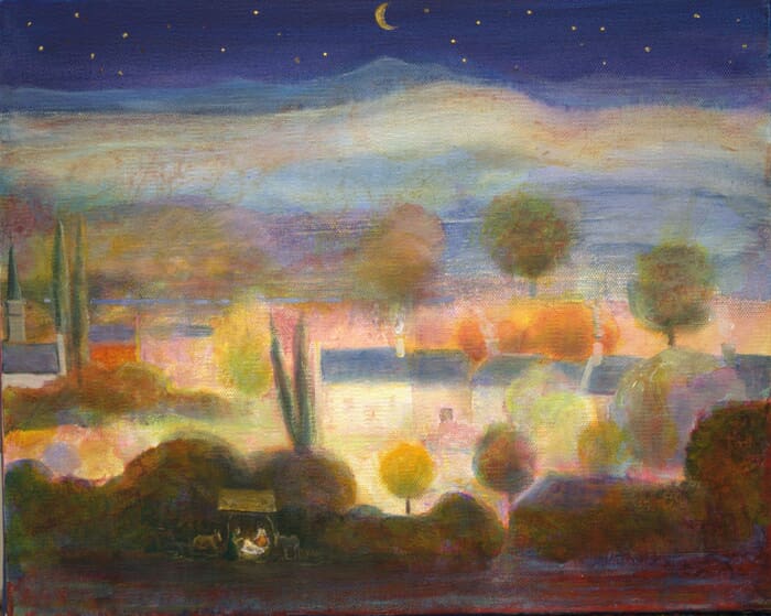 La nativité au village von François Pagé