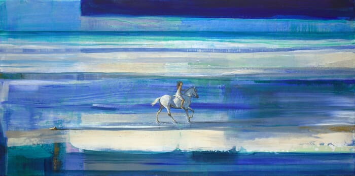 Chaque soir sur mon carnet de croquis, je croquais la mer et ton regard. by François Pagé