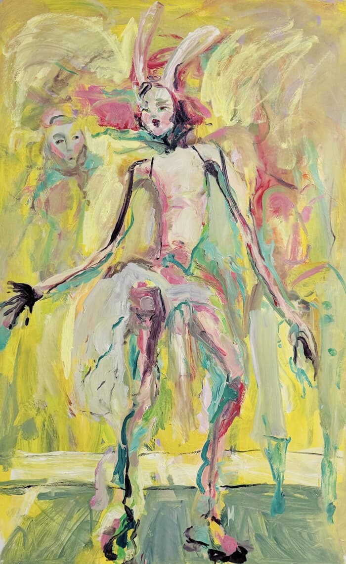 Yellow figure  by Olga Mun