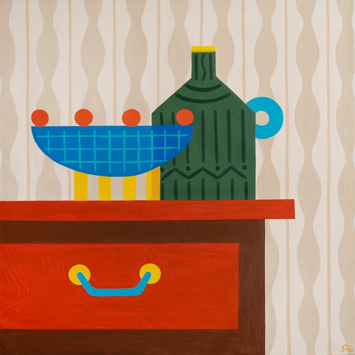 Vases on a Chest of Drawers von Apollinaria Manko