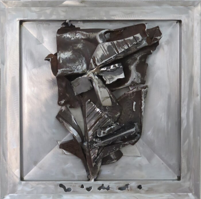 Tableau métal,inox Le Chaos by Jean-Marc Martinez