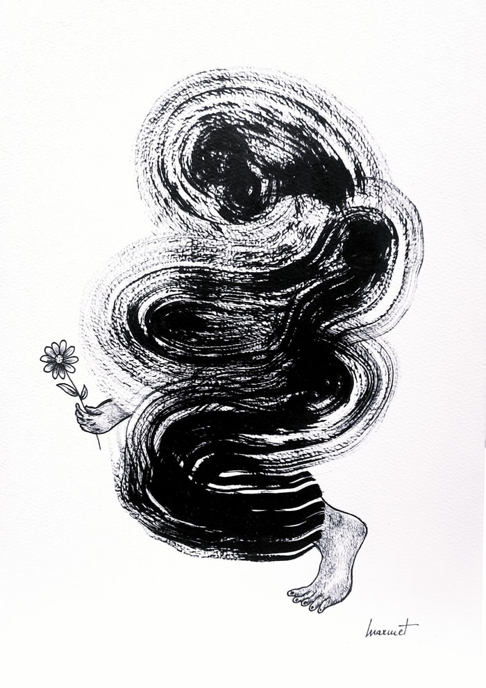 Que pour cueillir une fleur by Magali Marmet