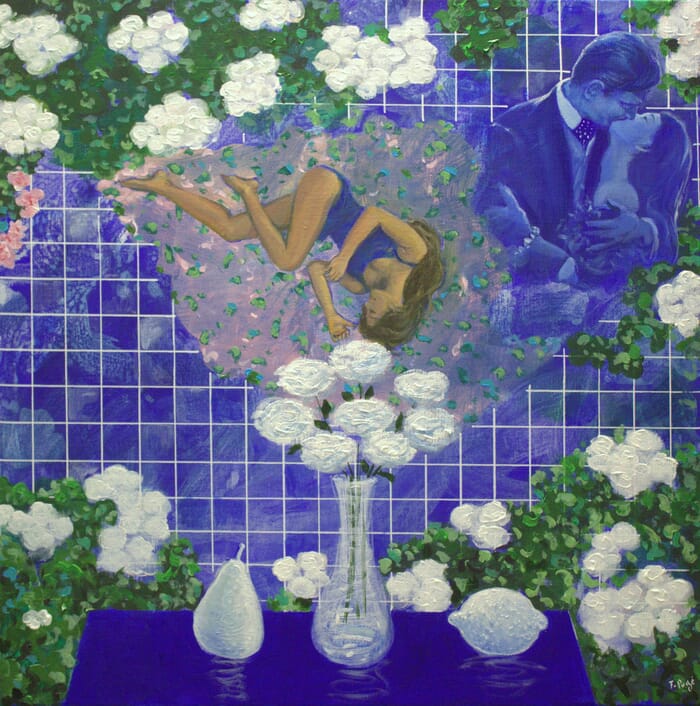 Elle rêvait souvent en souriant. Rêver, n'était-ce pas fermer les yeux mais les ouvrir sur ce que, de jour, nous cherchons à esquiver, ou n'osons pas avouer?  by François Pagé