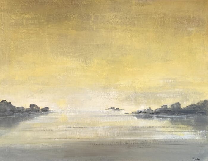 Paysage jaune by Valérie Chrétien