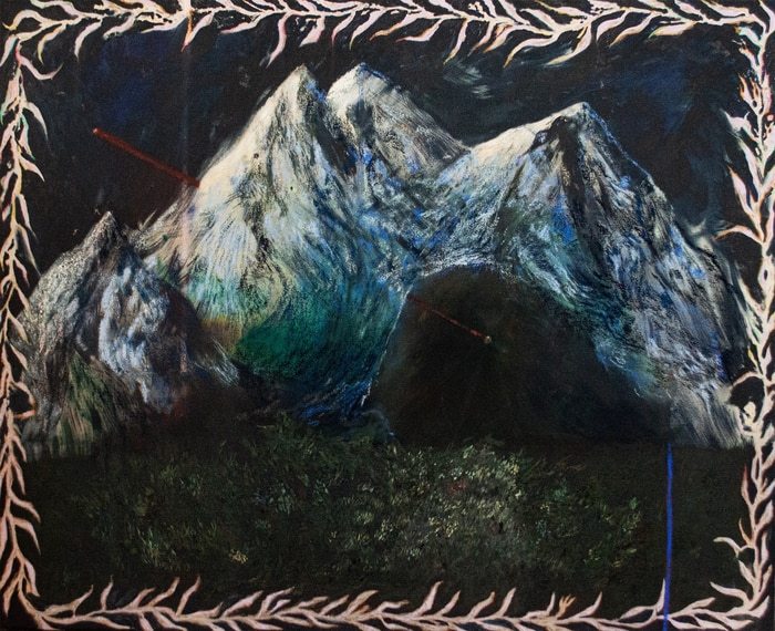 Whether under, through the dark, Or over in the cold light, the path is most true when not in full sight by Jessica Matier