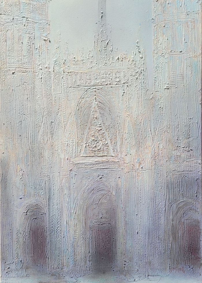 Cathédrale de Rouen no.21 ( Atmosphère ) by Wayne Sleeth