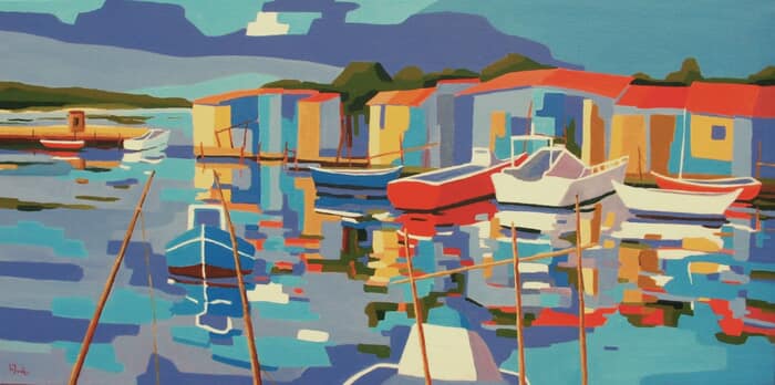 Mediterranean fishing harbour von Jean-Noël Le Junter