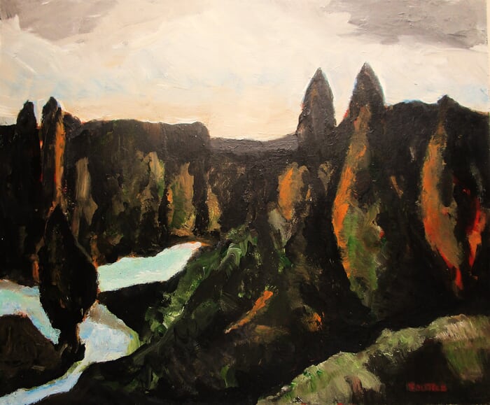 Coucher de soleil automnal. by Michel de Gouttes