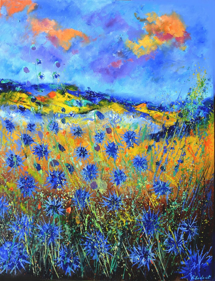 Blue cornflowers von Pol Ledent