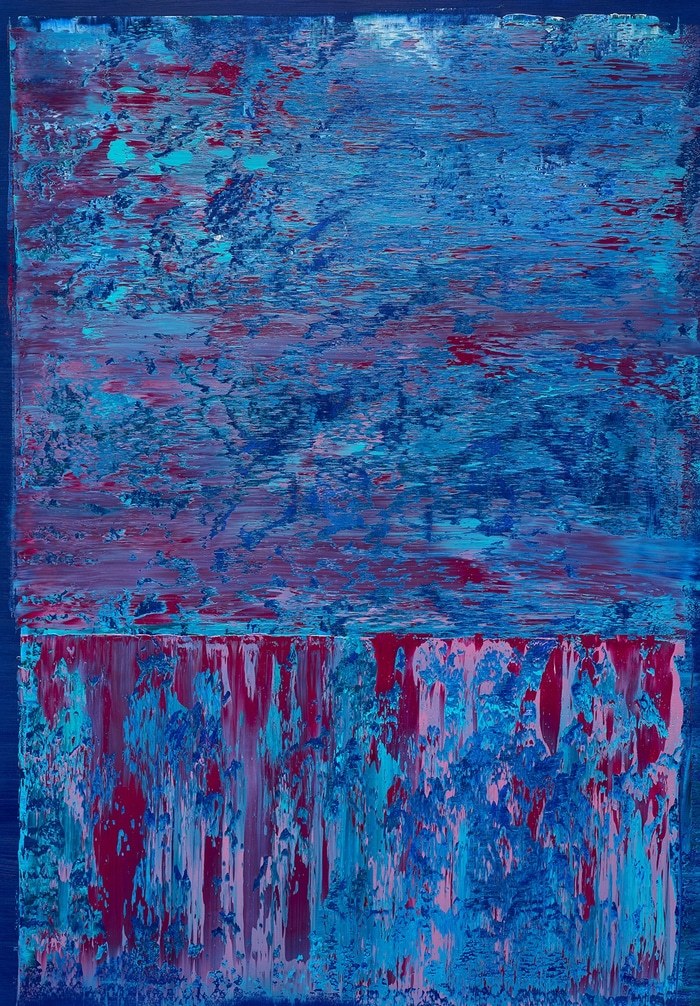 Crimson Blue von Nataliia Sydorova