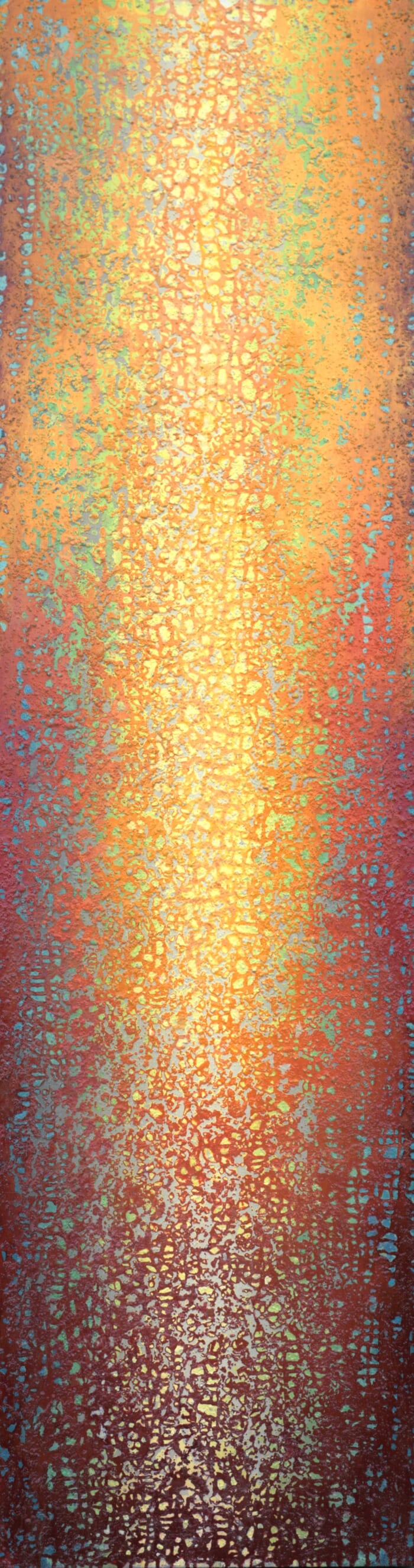 Pillar of Warmth (Vertical Abstract) by Heidi Thompson