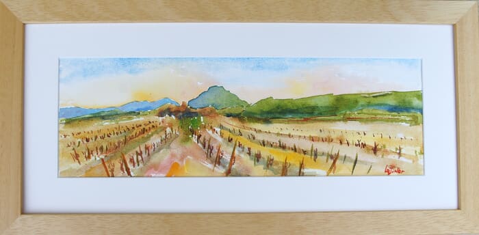 French vineyards in winter by Jean-Noël Le Junter