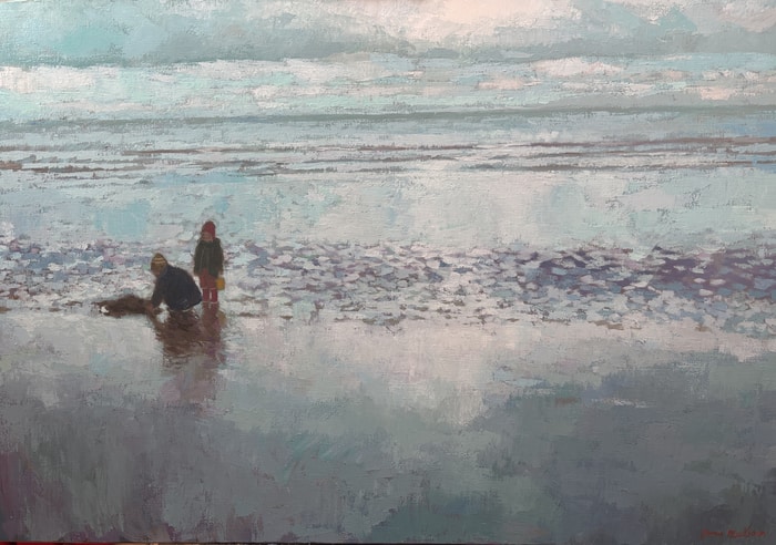 Tandis que les vagues tombent doucement par James MacKeown