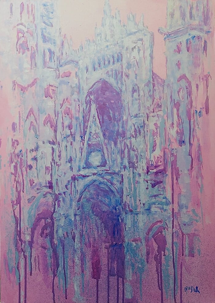Cathedral facade ( dripping ) no.17 by Wayne Sleeth