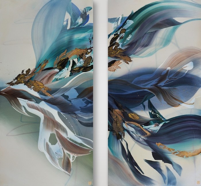 Ocean Wings Diptych by Novi Lim