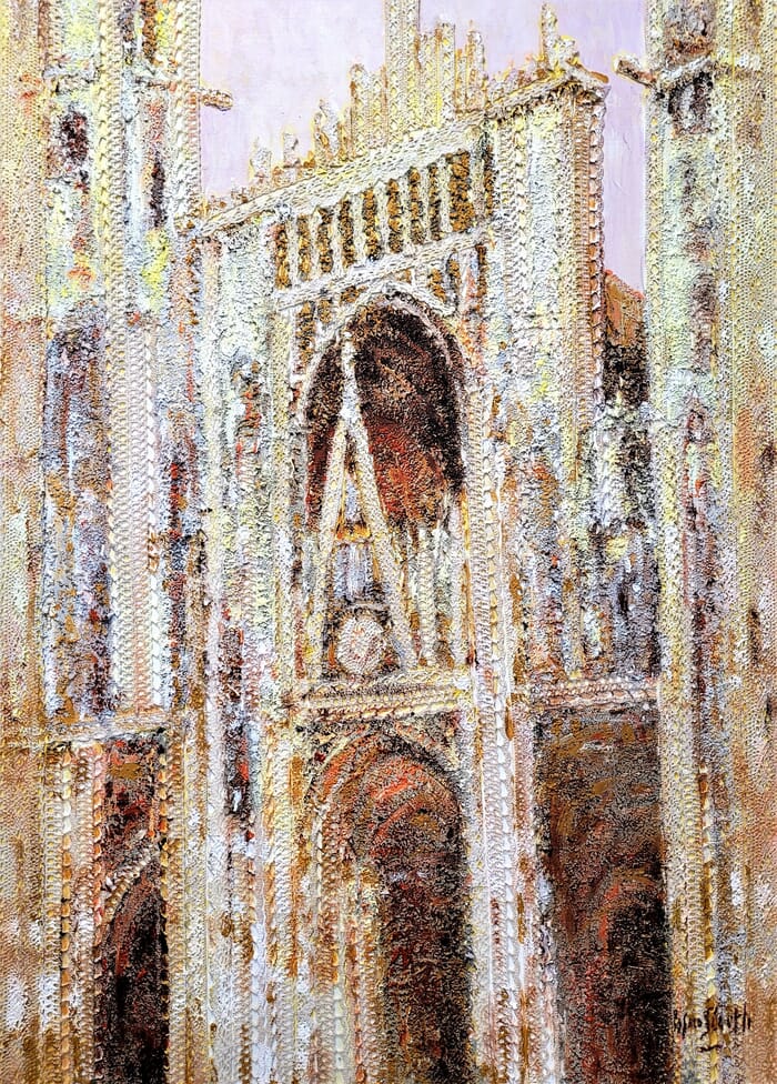 Rouen Cathedral avec dentelle, no.11 by Wayne Sleeth