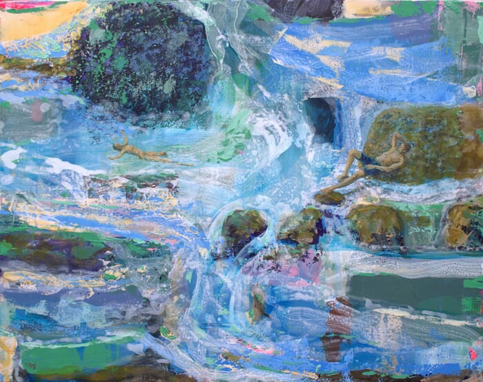 les jours heureux, il la regardait flotter aussi légère que l'onde, bien avant que le temps soit compté. by François Pagé