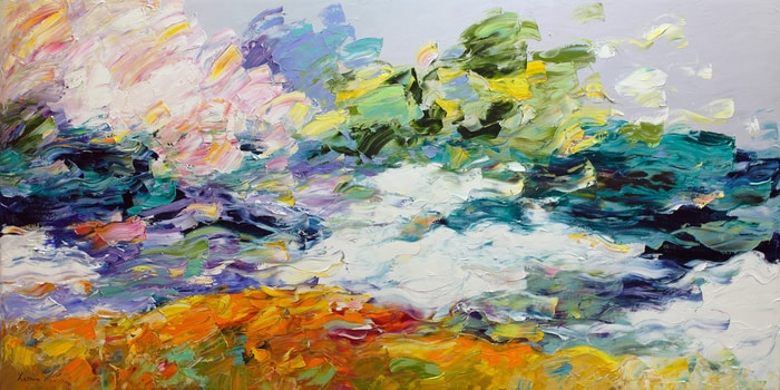 Spring.river.1 von Valery Khattin