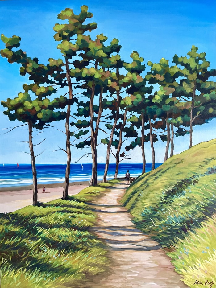 Le chemin entre les pins by Alice Roy