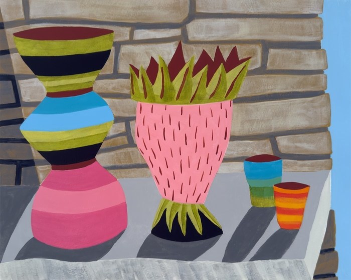 Ceramic Objects on Mantle von Michael Pfleghaar