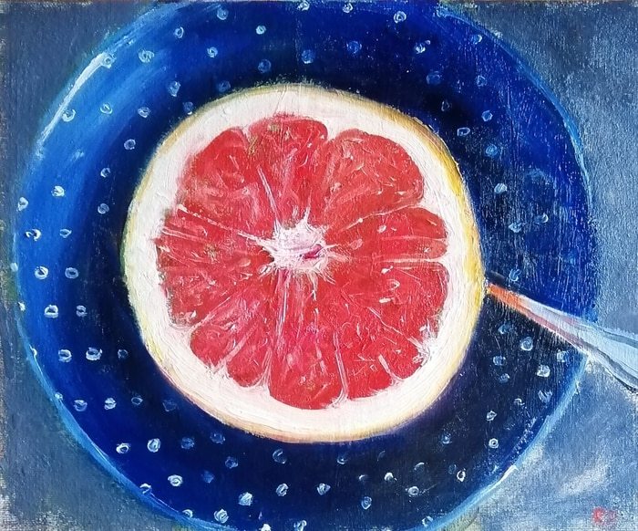 Ruby grapefruit by Rosemary Burn