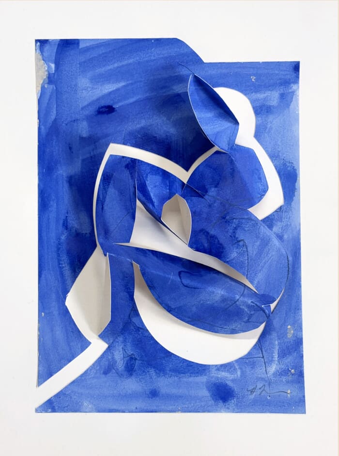 Blue Shadow Woman II by Heidi Lanino