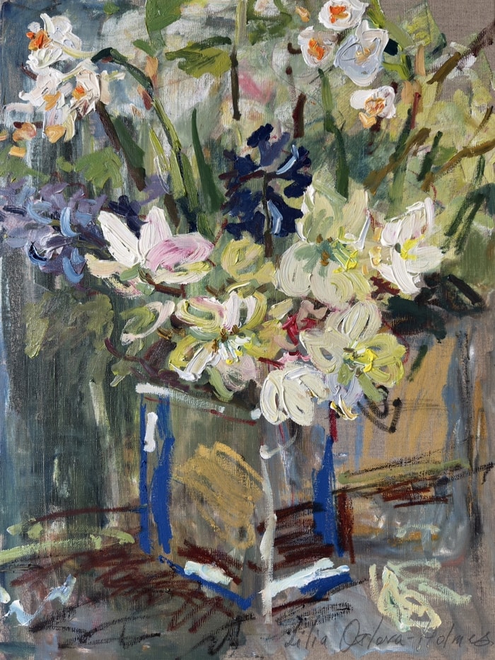 Winter flowers  von Lilia Orlova-Holmes